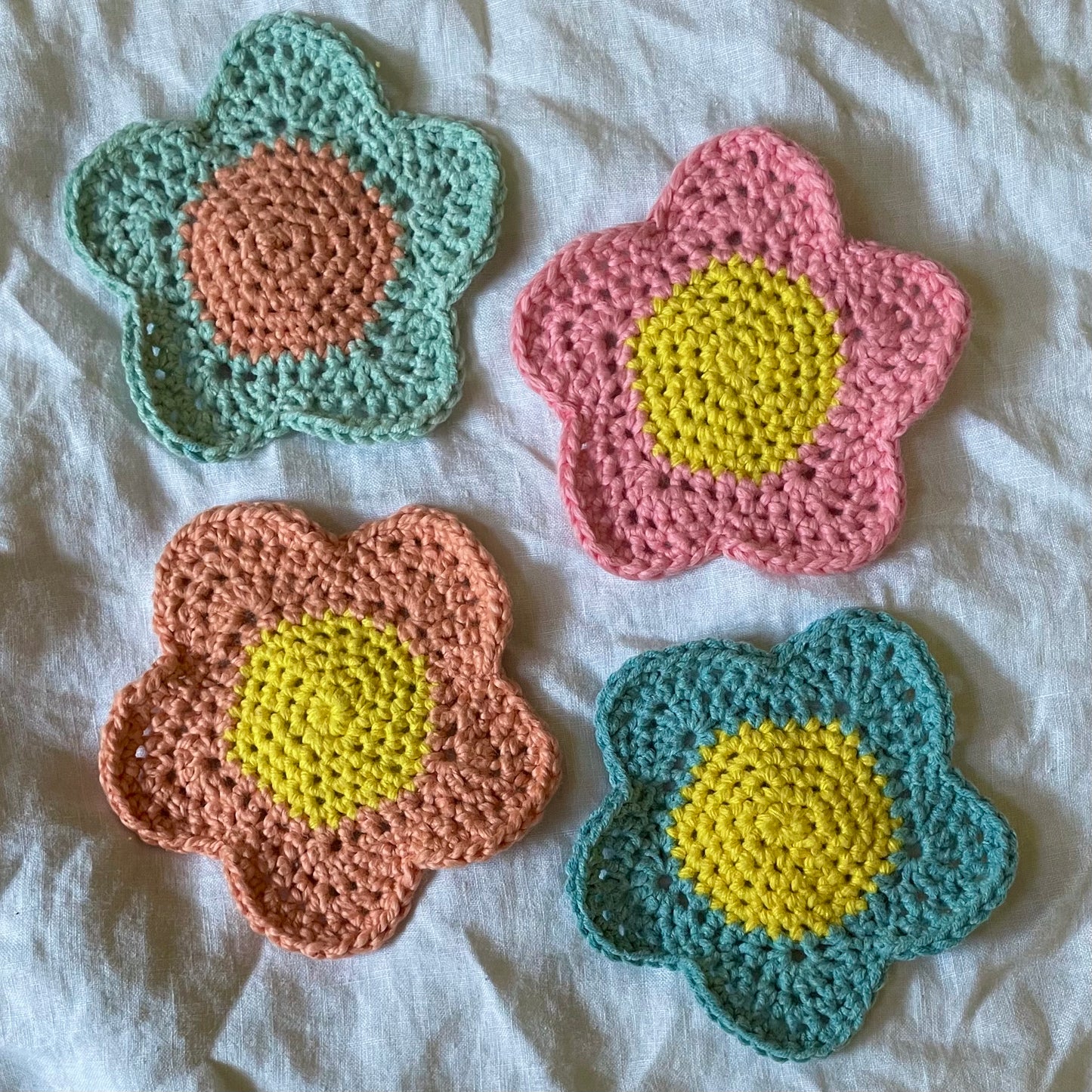 Flower Coasters