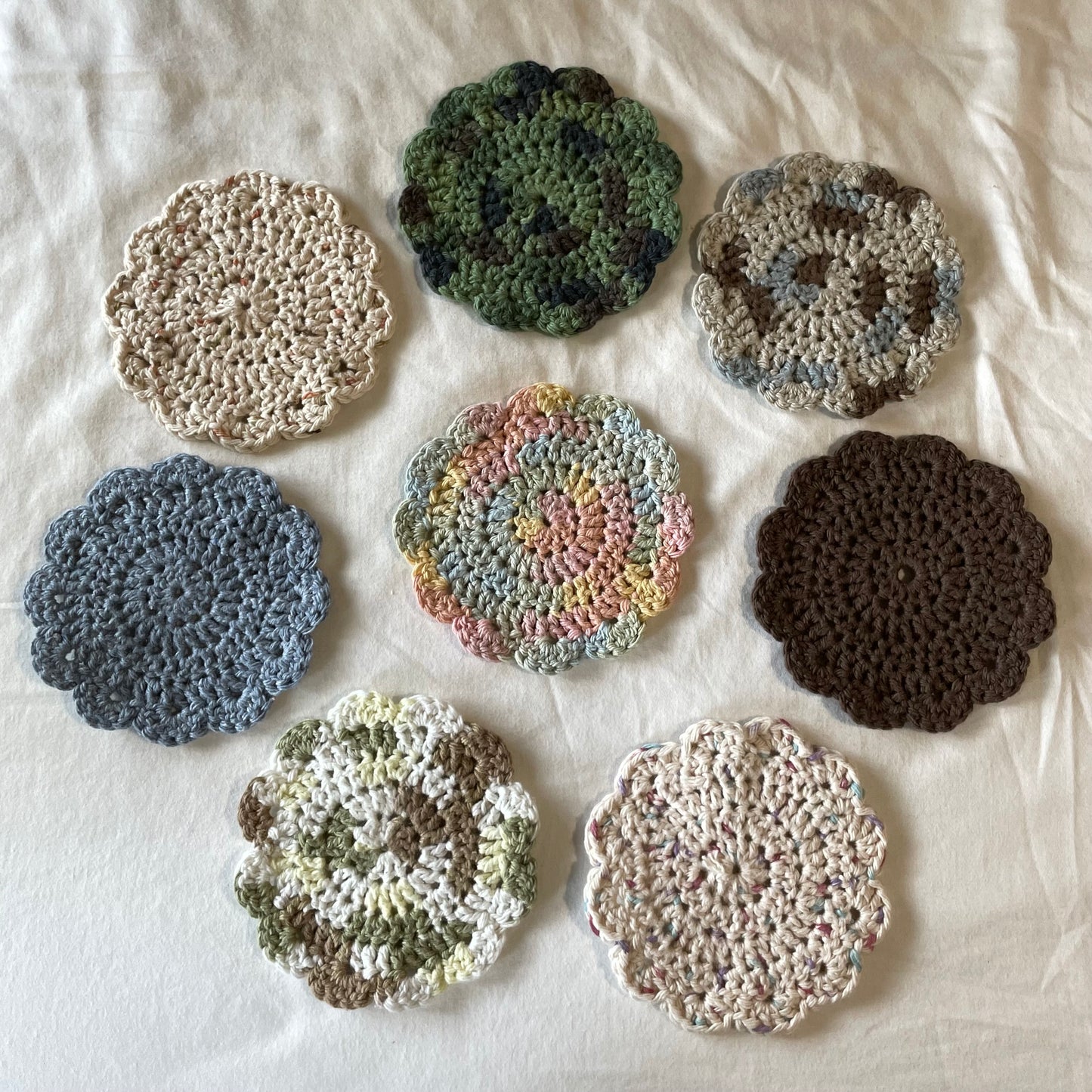 Flower Coasters
