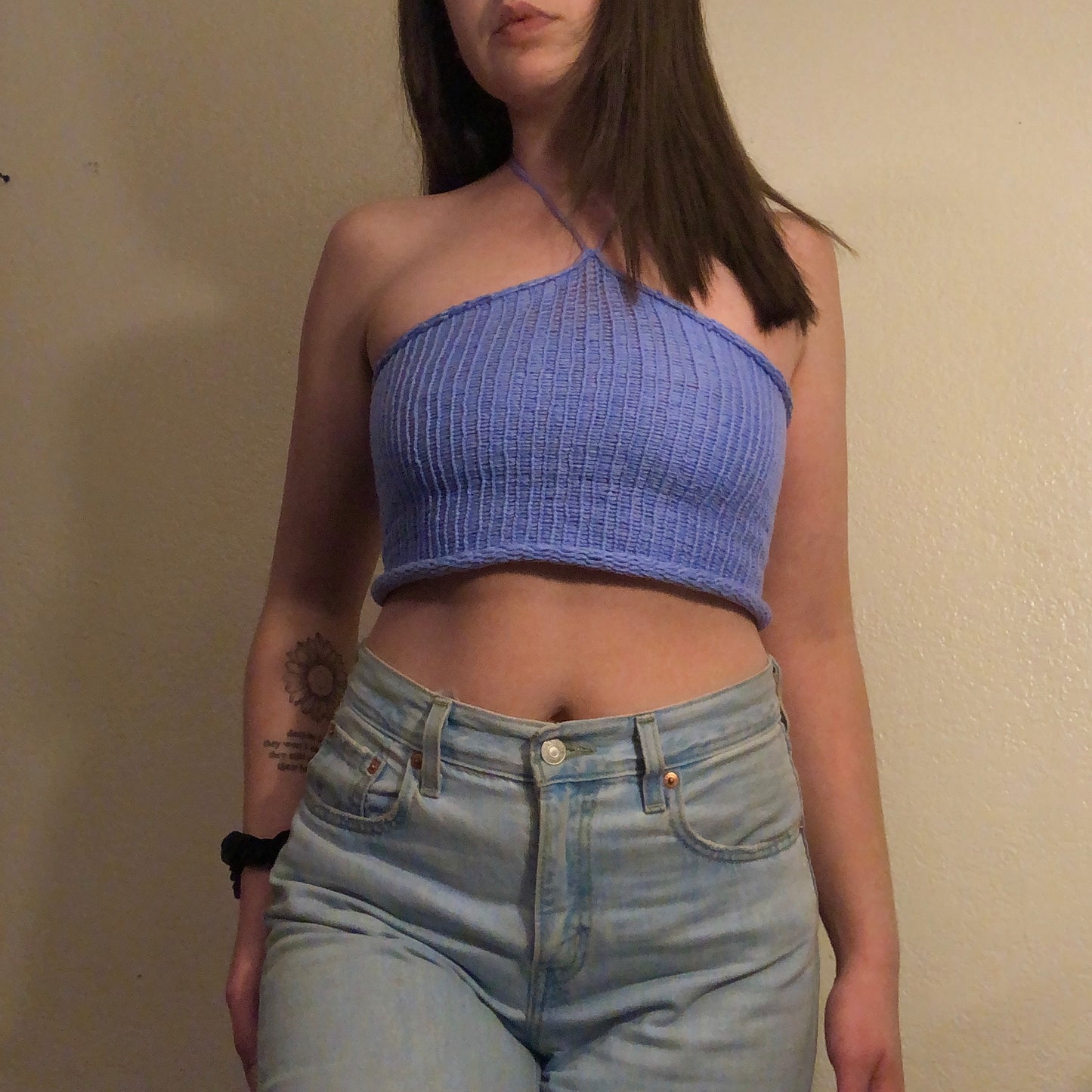 Periwinkle Knit Tube Top